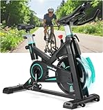 WENOKER Heimtrainer Fahrrad mit App, Leises Hometrainer Fahrrad Mit Gebogenem Griff, Bequem...