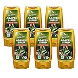 biozentrale Agavensirup | 6 x 350 g Bio Agavendicksaft | Idealer Agaven Sirup | Süßungsmittel und...