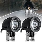 2 Zoll led Motorrad Zusatzscheinwerfer, 12v -24v Runde LED Scheinwerfer Frontscheinwerfer...