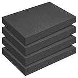 Pameil 4 Stück 400 x 300 x 50 mm Schaumstoff Zuschnitt Rasterschaumstoff - Werkzeugkoffer...