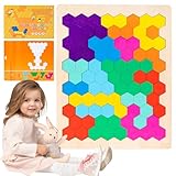 Rätselspiel - Interaktives Holz Lernspielzeug Mint Denkspiel,Bunte Bausteine Puzzle Spiel - Für...