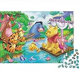 Winnie Puuh Puzzle 300 Teile animierte Charaktere Klassische Puzzle Erwachsene Puzzle DIY Kit...