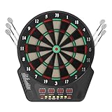 HUOMMGS Dartscheibe Elektronisch Wandbefestigung Dartmaschine mit 27 Varianten, LED Anzeigen...