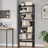 Hzuaneri Bücherregal, 7-stöckiges bücherregal Holz, Buch Regal, Hölzernes Standregal für...