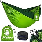 Nasharia Camping Hängematte Outdoor, Hängematte 2 Personen 300KG Tragkraft 275 * 140 cm...