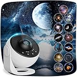 Macchiatto Upgrade sternenhimmel projektor, Galaxy Projector Lamp with 13 Planet Discs, LED...