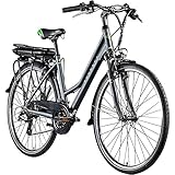ZÜNDAPP Z802 E Bike Damen Trekking 155-185 cm Fahrrad 21 Gänge, bis 115 km, 28 Zoll Elektrofahrrad...