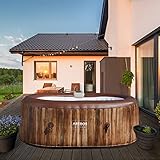Arebos Whirlpool | Aufblasbar | In- & Outdoor | 190x120 cm oval | 2 Personen | 90 Massagedüsen |...