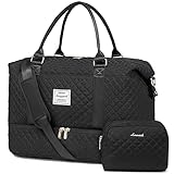 LOVEVOOK Reisetasche Damen Sporttasche Groß mit Schuhfach & Nassfach Weekender Travel Duffle Bag...