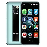Hipipooo Soja Mini-Smartphone 3,5-Zoll-HD-Bildschirm 4G Dual-SIM-Handy Android OS 9.0 Quad-Core-GPS...