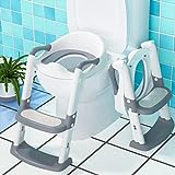 Ronipic Toilettensitz Kinder, Toilettentrainer Toilettensitz Kinder mit Treppe, Toilettenaufsatz...
