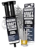 PROCREA® 2K Epoxidkleber 'Kraftkleber' [inkl. 4x Mischern] Extra starker & transparenter...