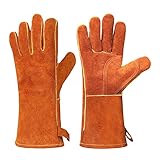 Guaber Ofenhandschuhe Hitzebeständiges Kochen BBQ Grillhandschuh Nicht Rutsch Isoliertes...
