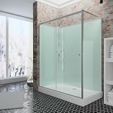 Schulte Fertigdusche Komplettdusche 120 x 80 cm Duschtempel Ibiza, 5 mm Sicherheits-Glas, Profile...