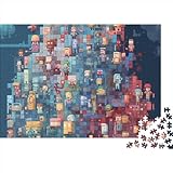 WWJLRLXTO Pixel Style Puzzle 1000 Teile Pixel-Minion Puzzles Für Erwachsene...