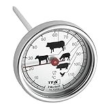 MAURER TFA Dostmann Analoges Bratenthermometer, 14.1002.60.90, aus Edelstahl, Fleischthermometer,...