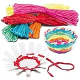 Baker Ross EF656 Bastelsets „Korbflechten“ -für Kinder zum Basteln-Geschenkidee und Dekoration...