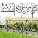 Thealyn Dekorativer Gartenzaun aus Metall, 61 cm breit x 61 cm hoch (5 Paneele, Gesamtlänge: 3 m),...