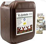 KOVA® 1x 10L B-Carbolin Holzlasur + 1x Bildmagnet! Öl Holzfarbe für optimalen Holzschutz aussen...