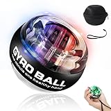 BeSokar Gyroball, Handgelenktrainer-Ball, 5-stufiger Widerstands-/Lichtsteuerung, Gyroskopischer...