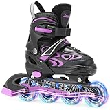 Inline Skates Kinder Verstellbar für Mädchen Jungen, Rollschuhe inliner Skates mit Leuchtenden...