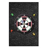 Veftsvy Dartboard-Wandschutz, Selbstklebende Dartscheiben Umrandung, Gespleißt, Wandumrandung für...