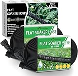Flacher Tropfschlauch, 30,5 m, Gartenschlauch mit robustem Doppelschicht-Design,...