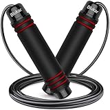 Blukar Springseil, Speed Rope Verstellbar mit Hautfreundlichen Schaum Griffe, 3 Meter Länge...