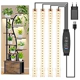 Hywyimlait 4-köpfiges 22CM-LED-Wachstumslicht, Wachstumslampen für Zimmerpflanzen, Vollspektrum...