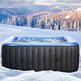 Whirlpool aufblasbar BRAST MSpa Tekapo für 6 Personen 185x185cm In-Outdoor Pool 132 Massagedüsen...