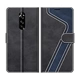 MOBESV Handyhülle für Sony Xperia 1 Hülle Leder, Sony Xperia 1 Klapphülle Handytasche Case für...