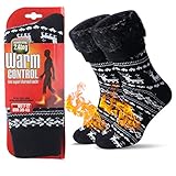 JARSEEN Warme Winter Thermosocken mit Vollplüsch und Wolle Dicke Weiche Stiefel Socken Damen Herren...