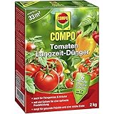 COMPO Tomaten Langzeit-Dünger für alle Arten von Tomaten, 6 Monate Langzeitwirkung, 2 kg, 33m²