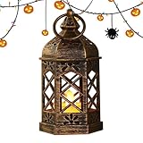 Dekorative Laternen | Vintage Laterne mit LED-Kerze,Retro Tischdekoration Für Diwali Hochzeit...