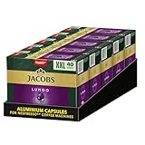 Jacobs Kaffeekapseln Lungo Intenso 8, Nespresso* kompatible Kapseln, Intensität 8/12, Intensive und...