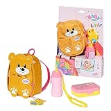 BABY born Zapf Creation 834961 Kindergarten Rucksack Set 36 cm-gelber Puppenrucksack in Bärenform...