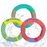 Schildkröt Neopren Tauchringe 3 Stück I Ø 14cm I Wasser-/ Tauchspielzeug für Kinder I...