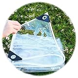 Transparente Plane, Wasserdicht Schwerlast Vordächer Und Planen PVC Durchsichtig Plane Mit Ösen,...