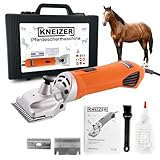 KNEIZER Pferdeschermaschine - Mit austauschbaren Klingen – Leise und vibrationsarm –...