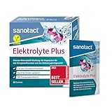 sanotact Elektrolyte Plus (20 Beutel) • Elektrolyt Pulver für Flüssigkeitshaushalt • Kalium &...
