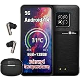 AGM X6 5G Outdoor Handy Ohne Vertrag mit Temperatursensor (2024),5000mAh Akku,8GB+128GB/6,78'' FHD+...