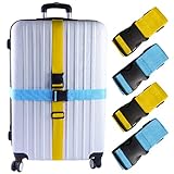 Koffer Luggage Strap Travel Luggage Strap Kreuz Gepäckgurt Verstellbare Einstellbare Kofferband...