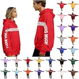 Hoodie Damen Herren Oversized Sweatshirt mit Kapuze Mode Partner Kapuzenpullover Stilvoller...