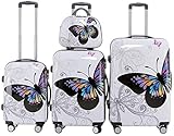 BEIBYE Polycarbonat Hartschale Koffer 2060 Trolley Reisekoffer Reisekofferset Beutycase 3er oder 4er...