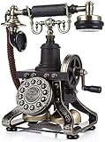 Festnetztelefon - Heim-Retro-Telefon, festes Festnetz mit Wählscheibe oder Knopf, geeignet for...