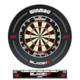 WINMAU Blade 6 Turnierdartscheibe Dartboard Surround Set inklusive Dartscheibe mit Winmau PDC...