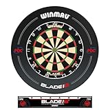 WINMAU Blade 6 Turnierdartscheibe Dartboard Surround Set inklusive Dartscheibe mit Winmau PDC...