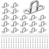 HavaCue 20 Stück Augplatte Edelstahl,M5 augplatte mit öse Mit Schraube,304 Edelstahl...