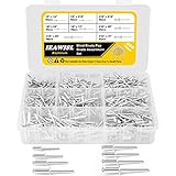 400 Stück 3mm/5mm Aluminium Nieten, 8 Größen Blindnieten Sortiment, Pop-Nieten mit Flachkopf...