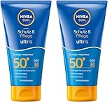 NIVEA SUN Sonnencreme mit LSF 50+, 3x wasserfester sofortiger Sonnenschutz vor UVA/UVB-Strahlen, 48...